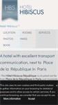 Mobile Screenshot of hotel-hibiscus-republique.com