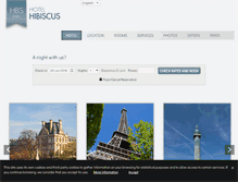 Tablet Screenshot of hotel-hibiscus-republique.com